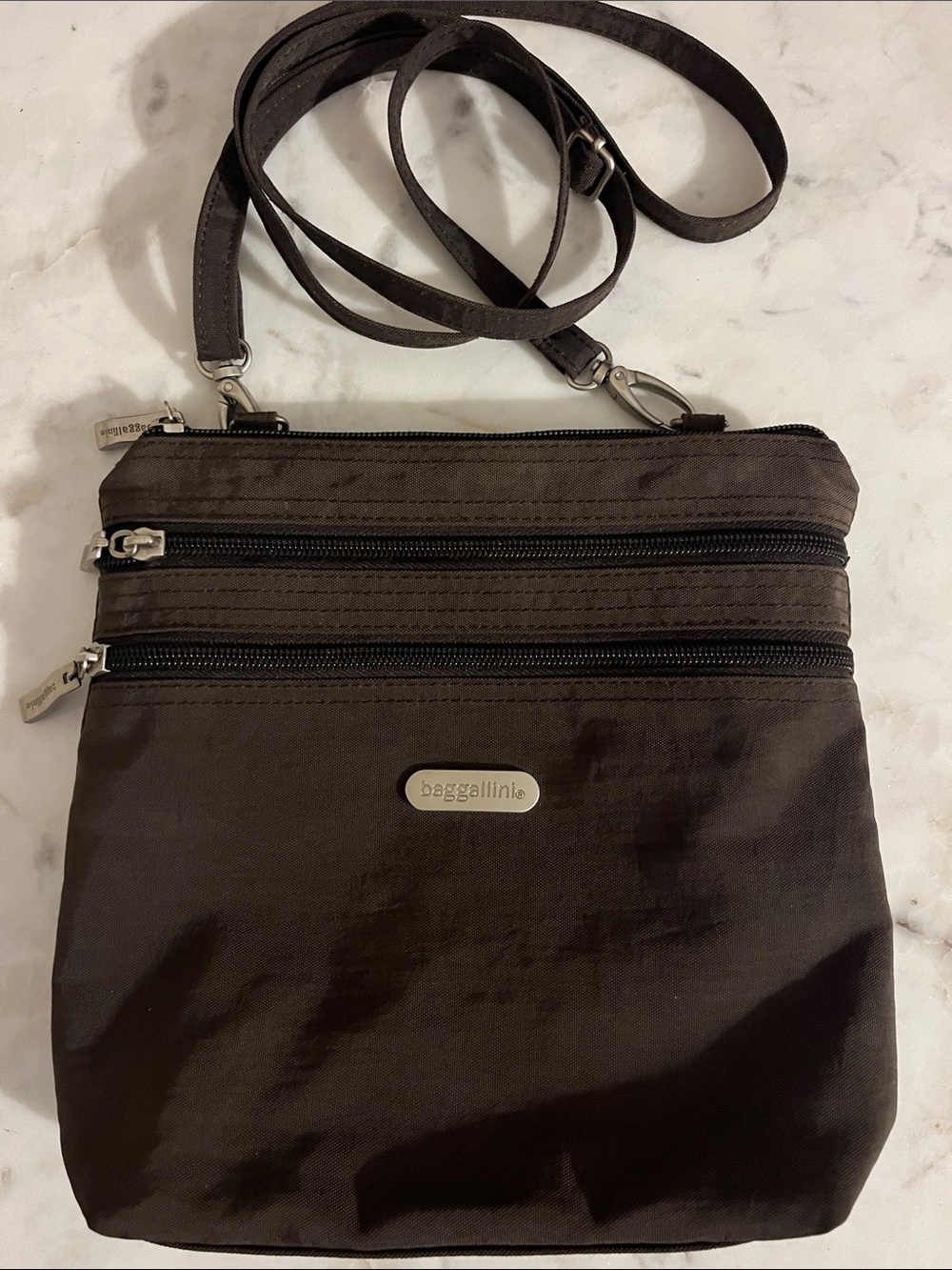 Baggallini Chocolate Brown Crossbody Organizer